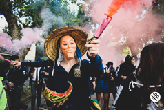 Fotografía hecha en una fiesta de egresados